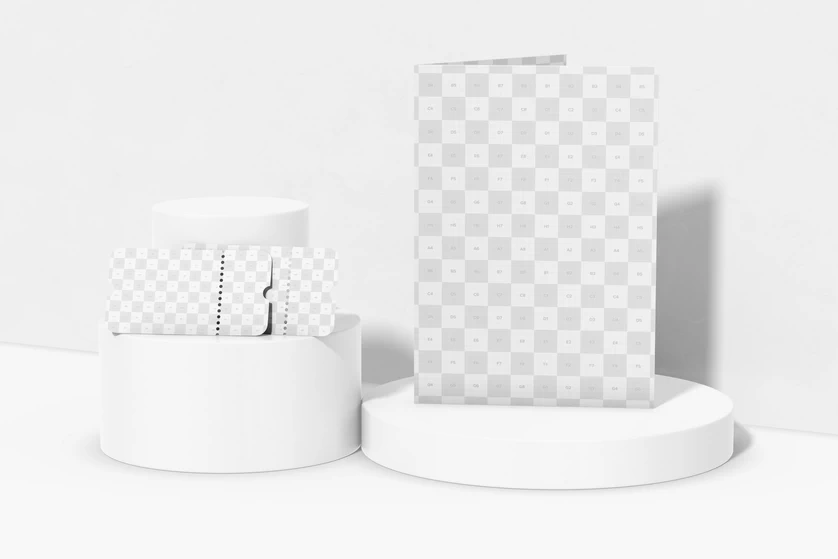 品牌质感文创系列产品包装卡片水杯工作证智能样机PSD设计素材【013】